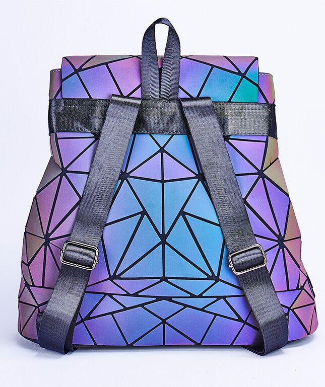 Reflective Colour-Changing Geometric Backpack for Women | Stornfield