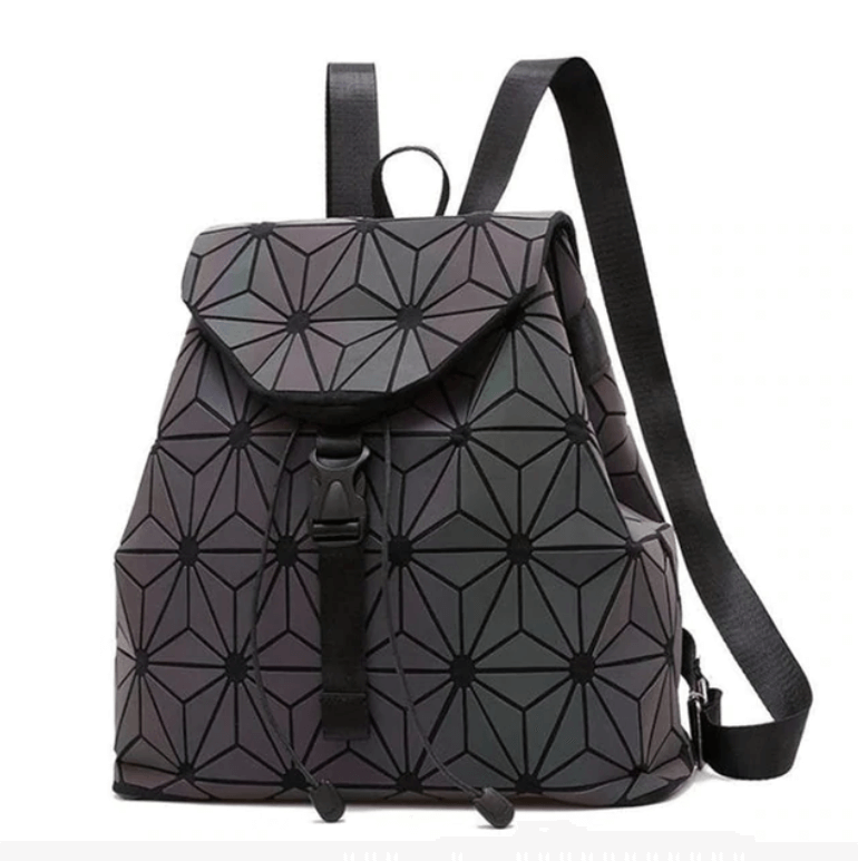 Reflective Colour-Changing Geometric Backpack for Women | Stornfield