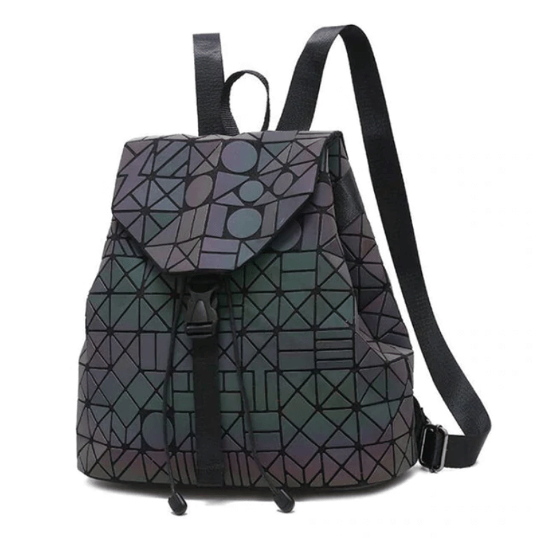 Reflective Colour-Changing Geometric Backpack for Women | Stornfield