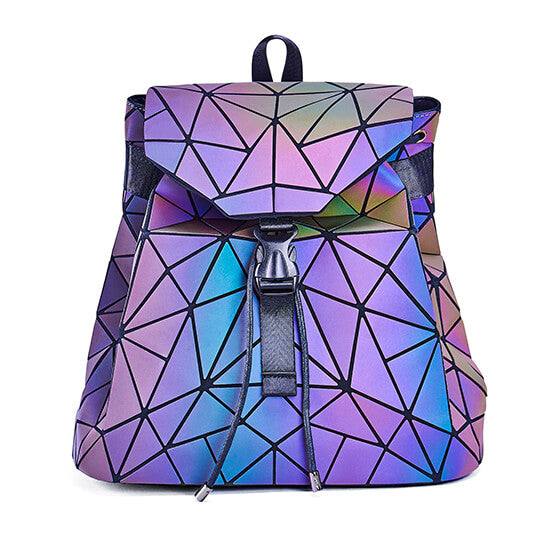 Reflective Colour-Changing Geometric Backpack for Women | Stornfield
