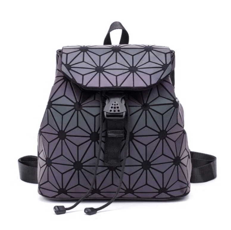 Reflective Colour-Changing Geometric Backpack for Women | Stornfield
