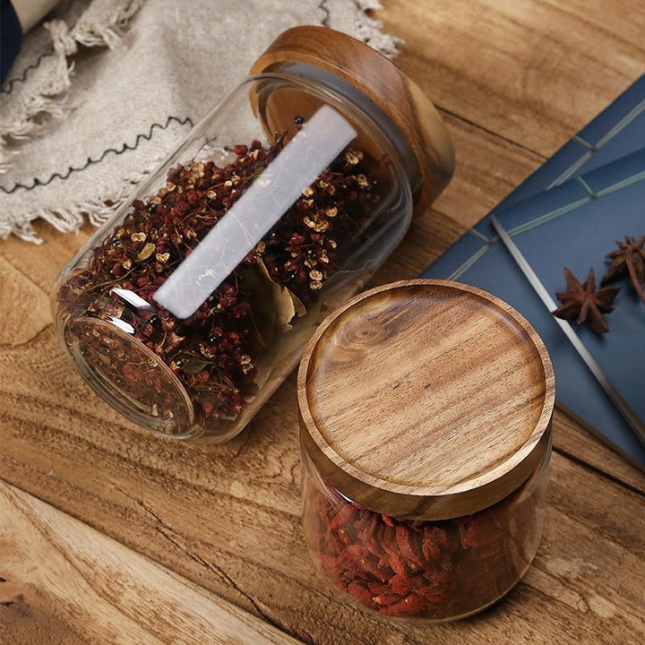 Lid Glass Storage Bottles | Stornfield