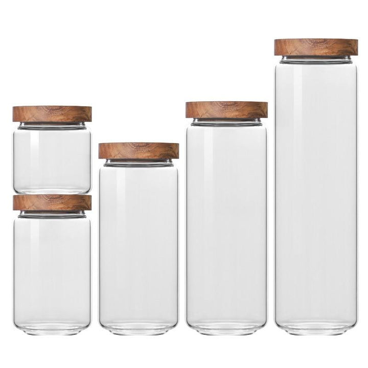 Lid Glass Storage Bottles | Stornfield