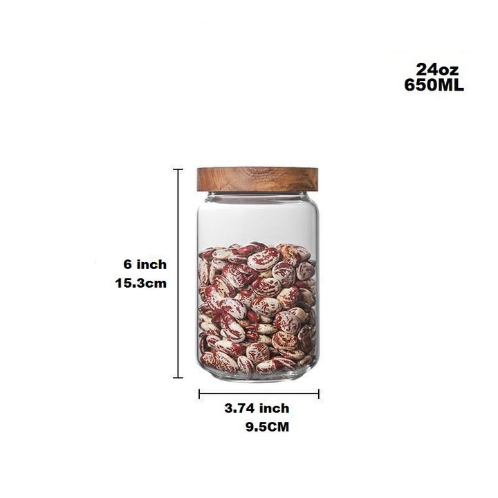 Lid Glass Storage Bottles | Stornfield