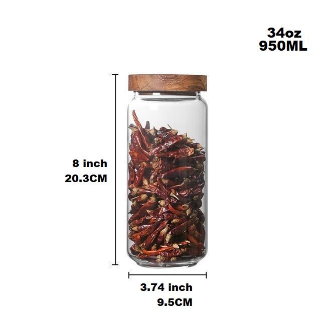 Lid Glass Storage Bottles | Stornfield