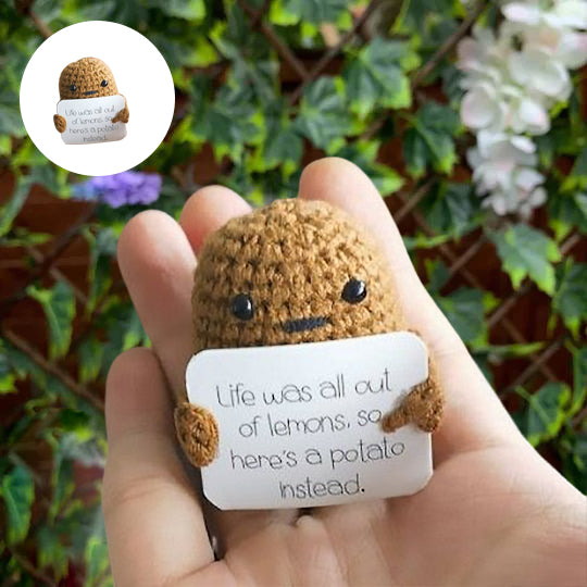 Funny Gift Knitted Positive Potato Stornfield