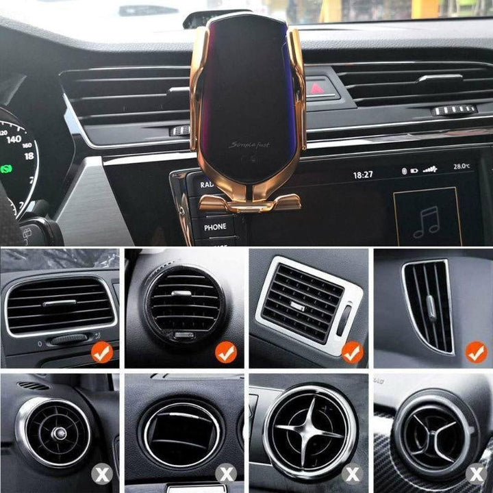Smart Wireless Automatic Sensor Car Phone Holder Charger | Stornfield