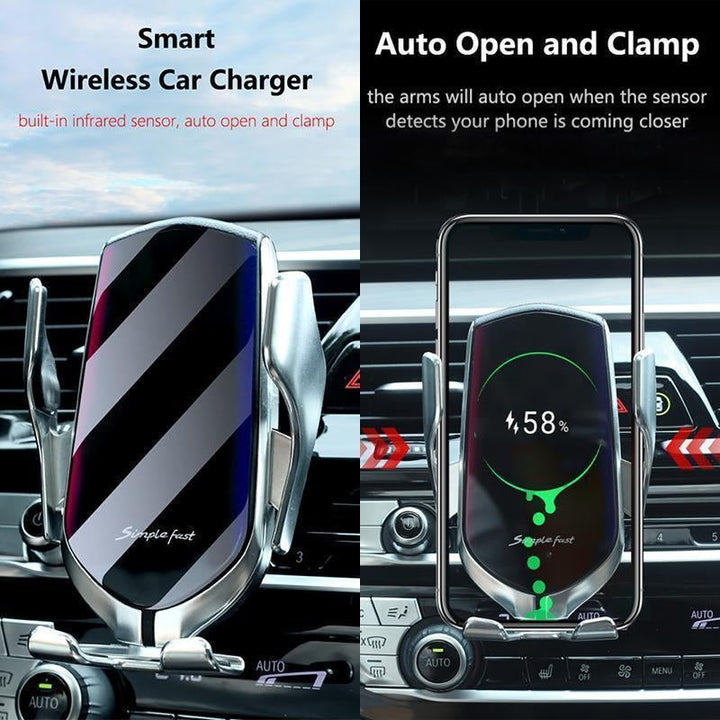 Smart Wireless Automatic Sensor Car Phone Holder Charger | Stornfield
