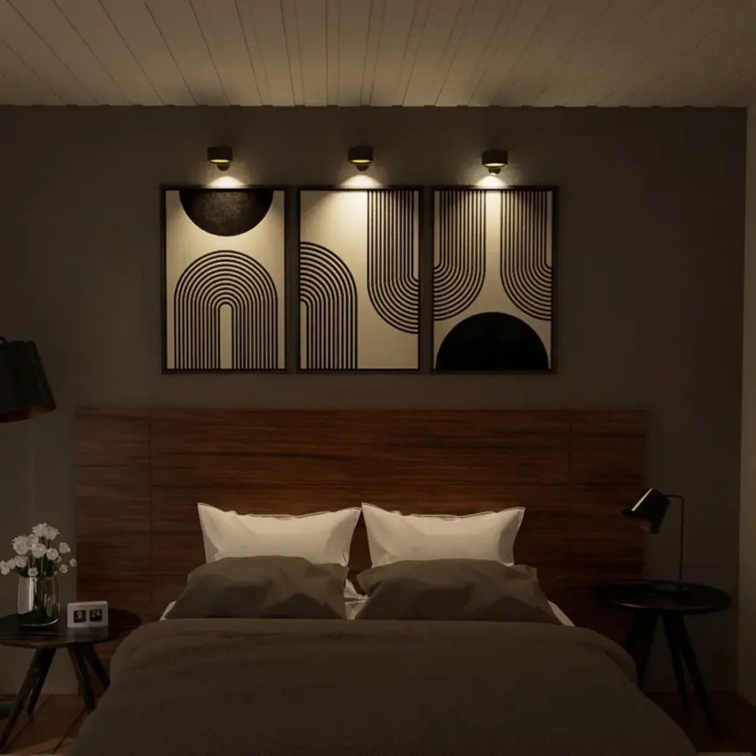 Stornfield | Spotlight Wireless Wall Lamp - 360° Rotation, Dimmable, Rechargeable Wall Light