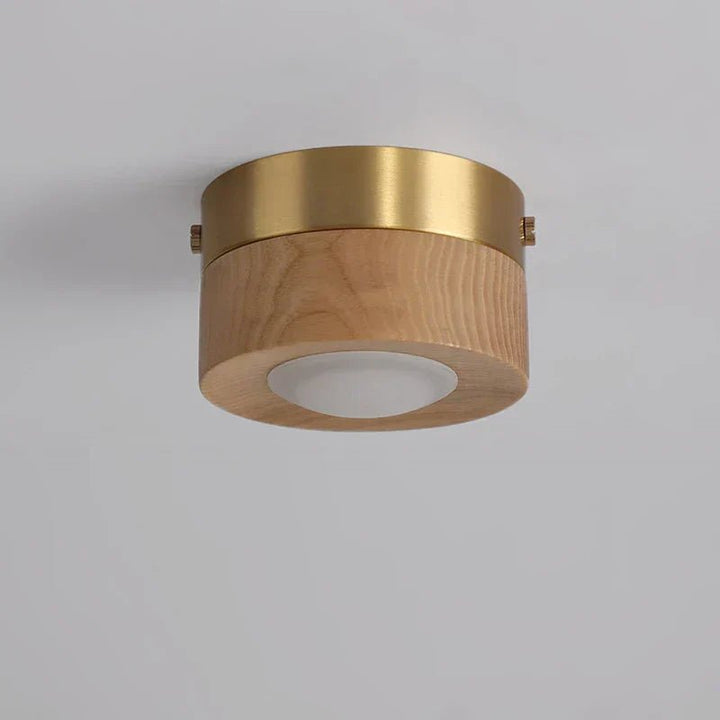 Stornfield LignaShine Wooden Flush Mount Ceiling Light