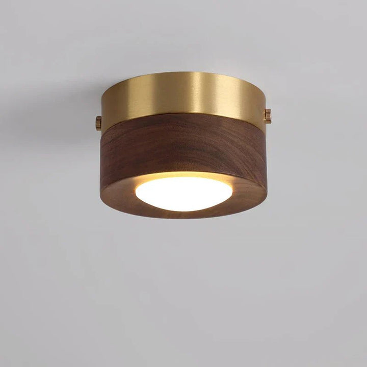 Stornfield LignaShine Wooden Flush Mount Ceiling Light