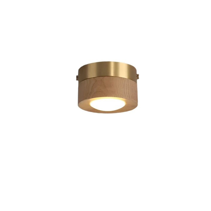 Stornfield LignaShine Wooden Flush Mount Ceiling Light