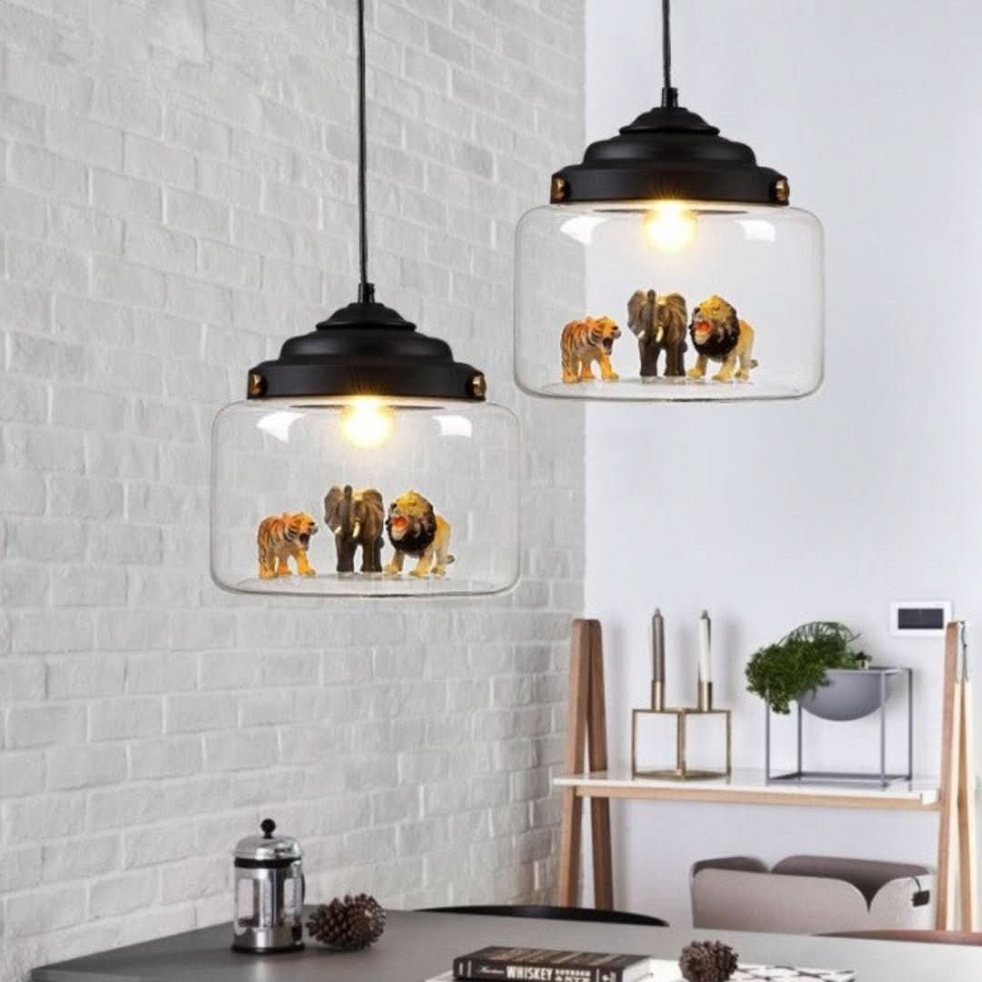 Stornfield | Petite Zoo | Hanging Lamp with Glass Shade