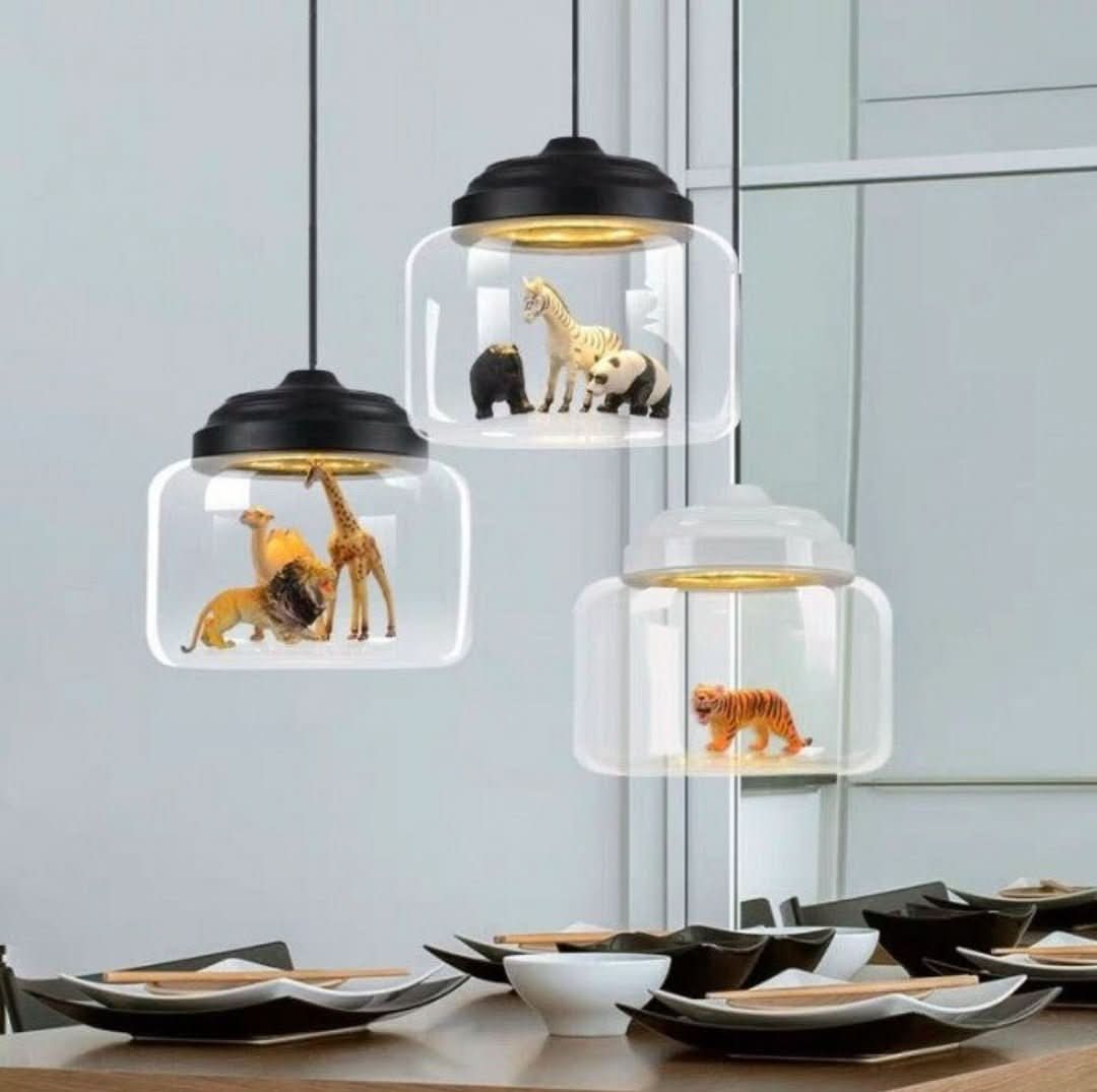 Stornfield | Petite Zoo | Hanging Lamp with Glass Shade