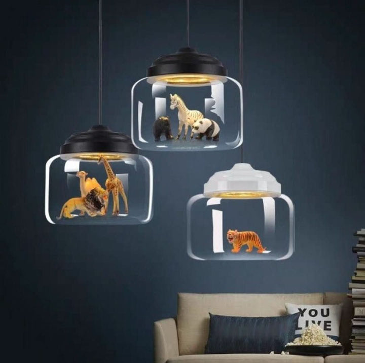 Stornfield | Petite Zoo | Hanging Lamp with Glass Shade