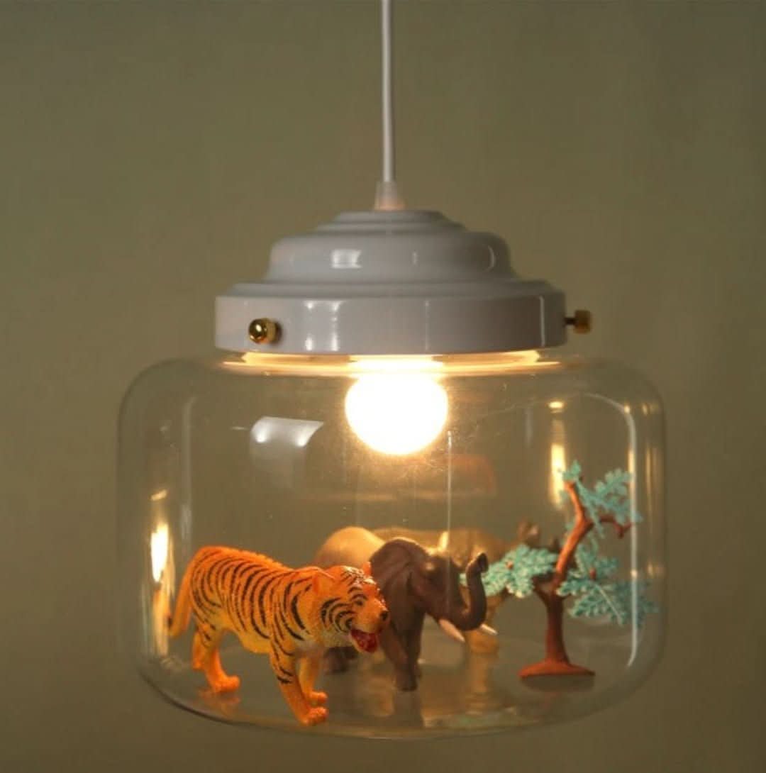 Stornfield | Petite Zoo | Hanging Lamp with Glass Shade