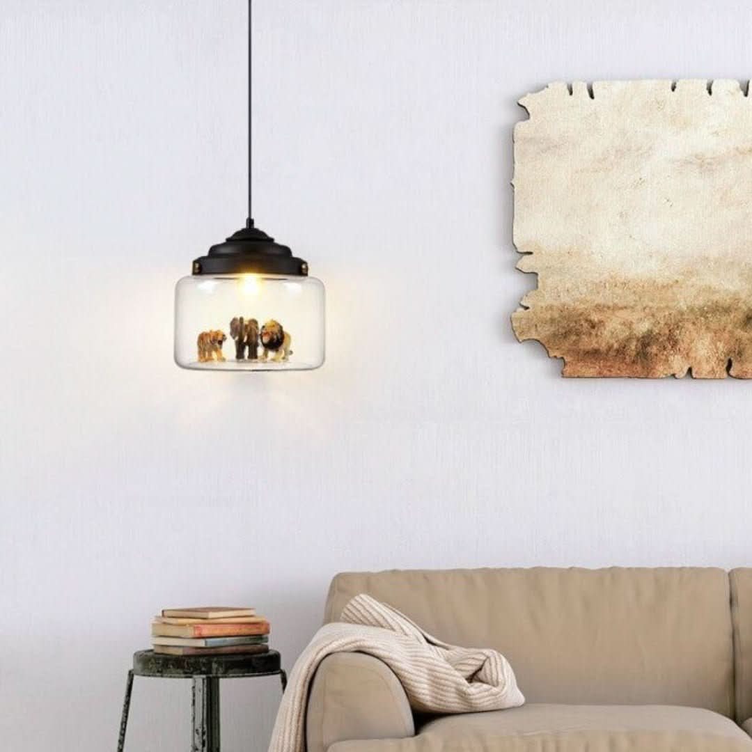 Stornfield | Petite Zoo | Hanging Lamp with Glass Shade