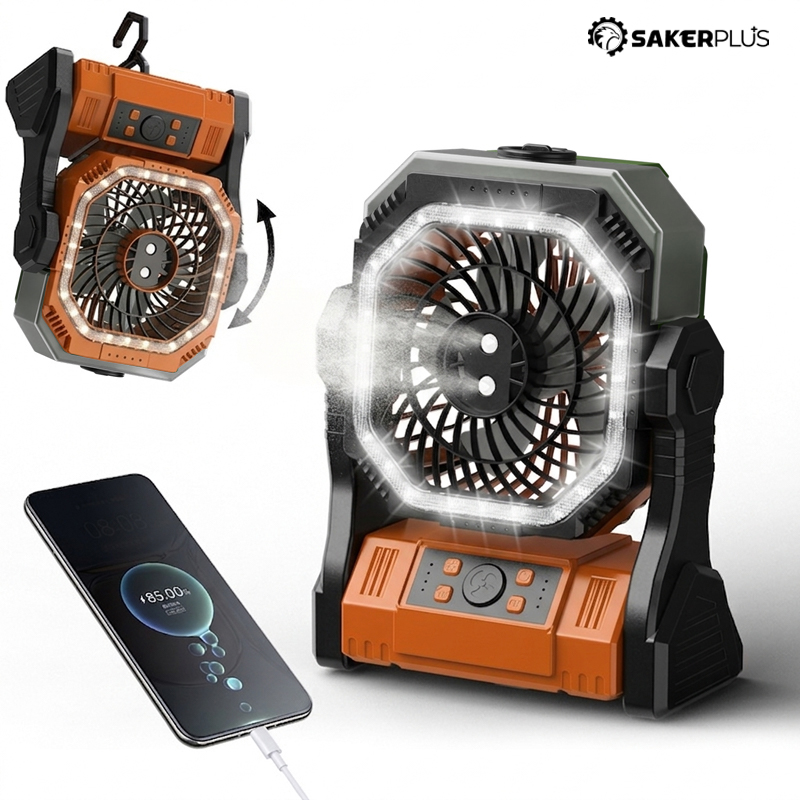 Rechargeable Outdoor Camping Fan Light | Stornfield