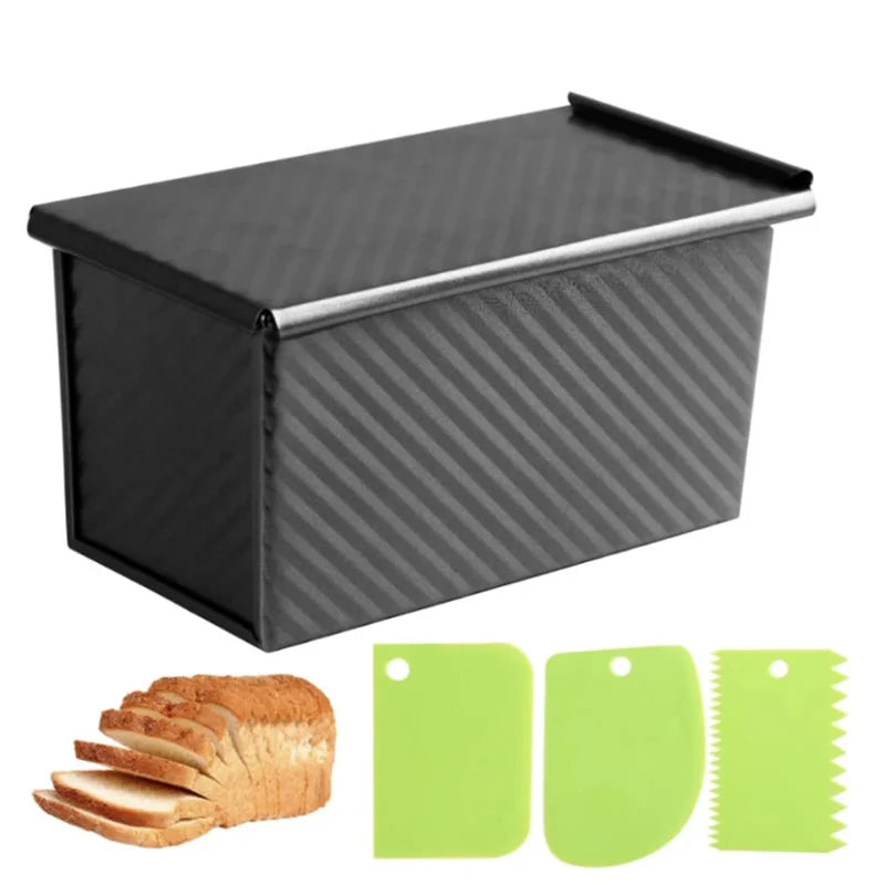 Long Pullman Loaf Pan with Lid Non-Stick Stainless Steel Bread Mold | Stornfield