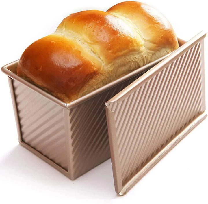 Non-Stick Stainless Steel Long Pullman Loaf Pan with Lid | Stornfield