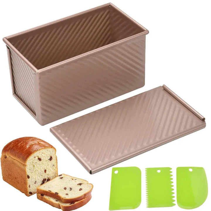 Long Pullman Loaf Pan with Lid Non-Stick Stainless Steel Bread Mold | Stornfield