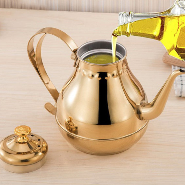 Long Stainless Steel Mouth Pot Kettle With Milk Filter Infuser Oolong Tea Pot | Stornfield