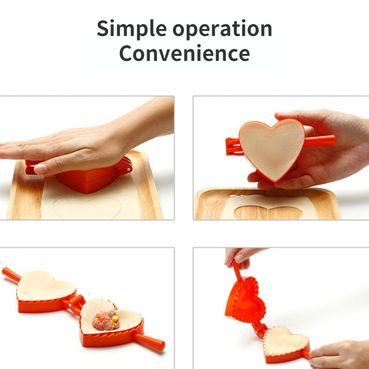Love Shape Dumpling Mold Plastic Mold Large Kitchen Accessories | Stornfield