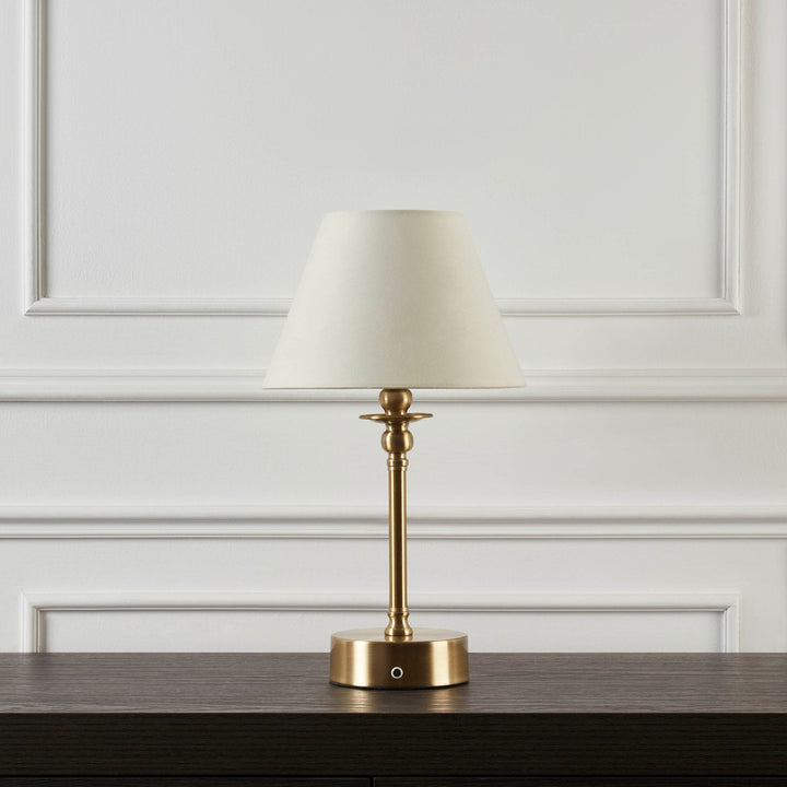 Stornfield | Lucille Decorative Rechargeable Cordless LED Lamp - Brass