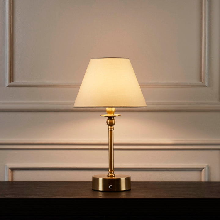 Stornfield | Lucille Decorative Rechargeable Cordless LED Lamp - Brass