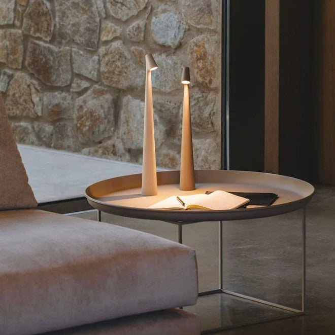 Minimalistic LED mood light in Nordic design, cordless, ideal as a reading and table lamp | Stornfield