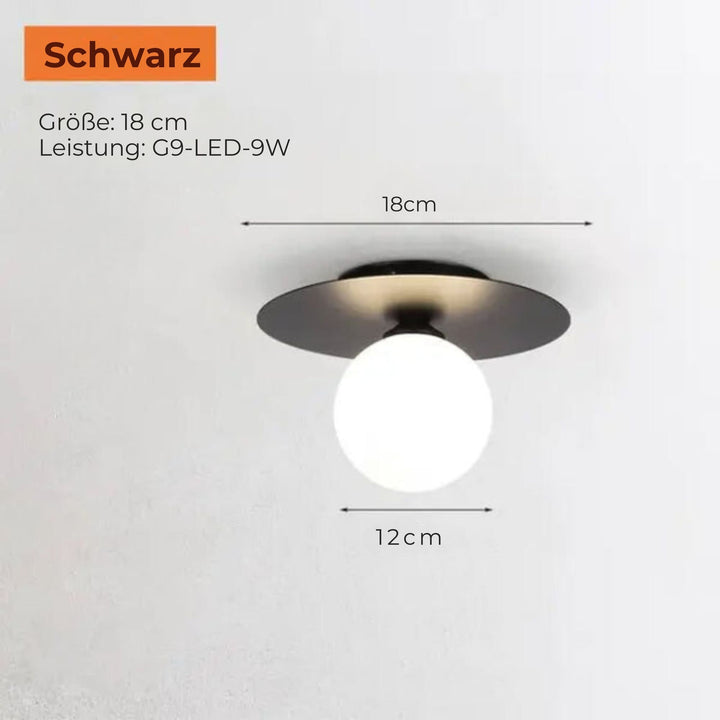 Stornfield | LumiNoble | Luminaire de plafond intemporelle avec design à boule LED dorée