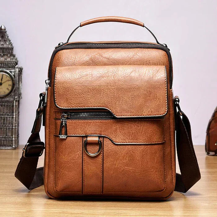 Stornfield | LeatherLux Elegant Leather Shoulder Bag | High-Quality Design | Practical and Stylish for Everyday and Office Use