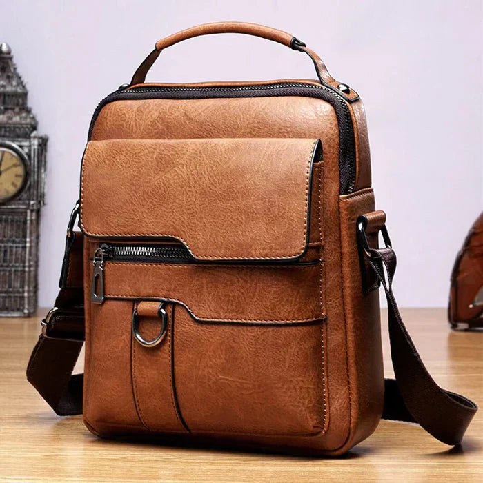 Stornfield | LeatherLux Elegant Leather Shoulder Bag | High-Quality Design | Practical and Stylish for Everyday and Office Use