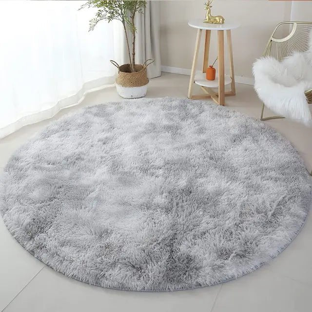 Stornfield | Velvéri Luxe FluffyMat Rug | Ultra-soft round plush rug for cozy home and bedroom décor