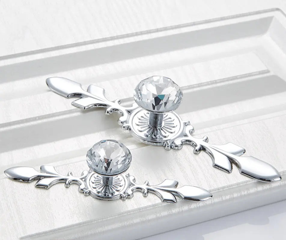 Luxury Diamond Crystal Cabinet Knobs and Pulls Elegant Drawer Pulls | Stornfield