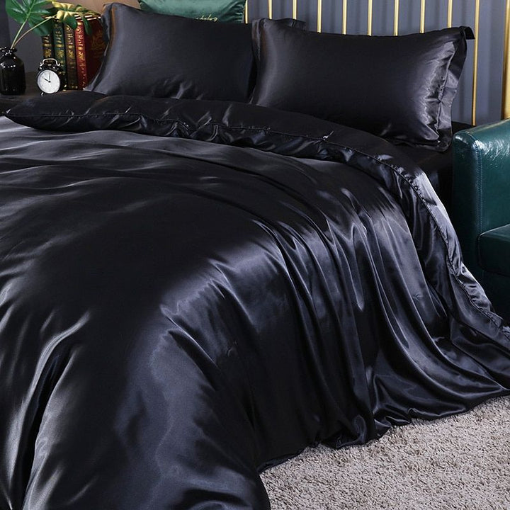 Stornfield | Luxury Silk/Satin Bedding Set (4-Piece) - SilkSleep