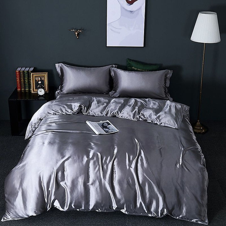 Stornfield | Luxury Silk/Satin Bedding Set (4-Piece) - SilkSleep