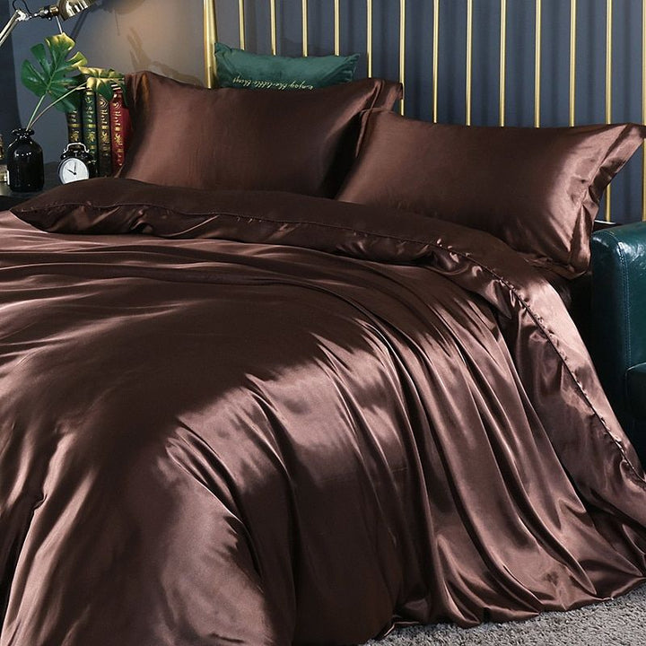 Stornfield | Luxury Silk/Satin Bedding Set (4-Piece) - SilkSleep