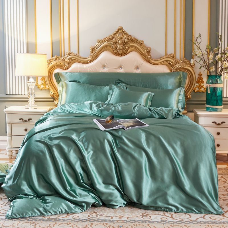 Stornfield | Luxury Silk/Satin Bedding Set (4-Piece) - SilkSleep