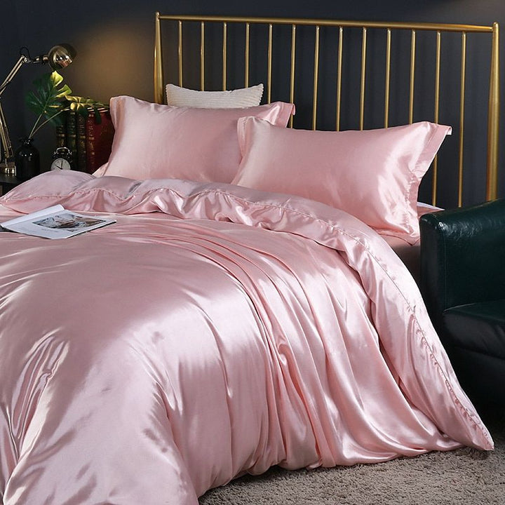 Stornfield | Luxury Silk/Satin Bedding Set (4-Piece) - SilkSleep