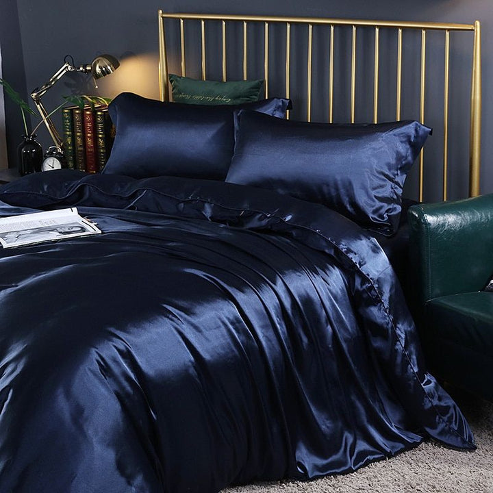 Stornfield | Luxury Silk/Satin Bedding Set (4-Piece) - SilkSleep