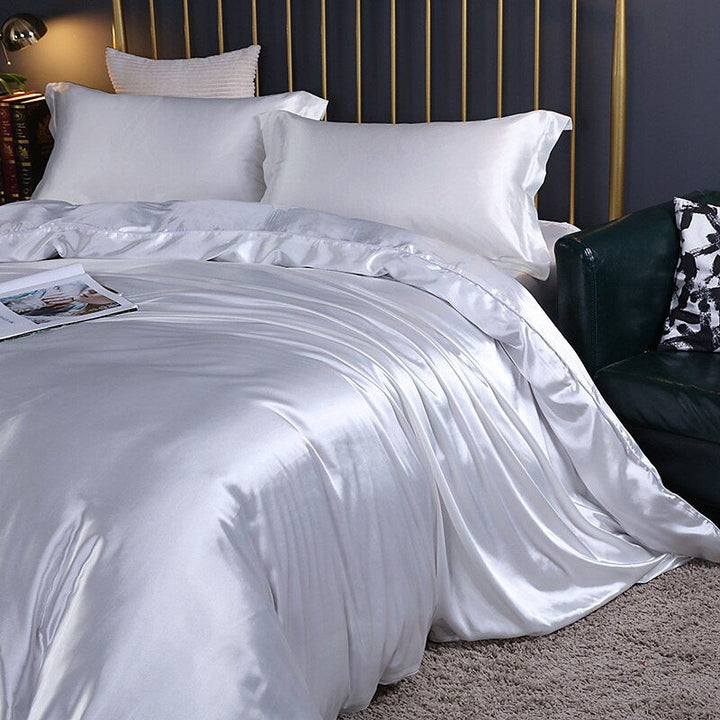 Stornfield | Luxury Silk/Satin Bedding Set (4-Piece) - SilkSleep