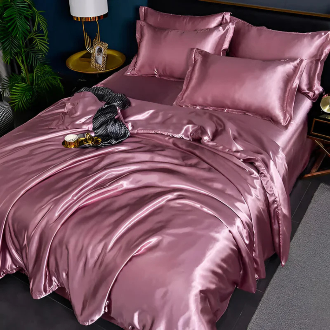 Stornfield | Silk Satin Duvet Cover Bedding Set