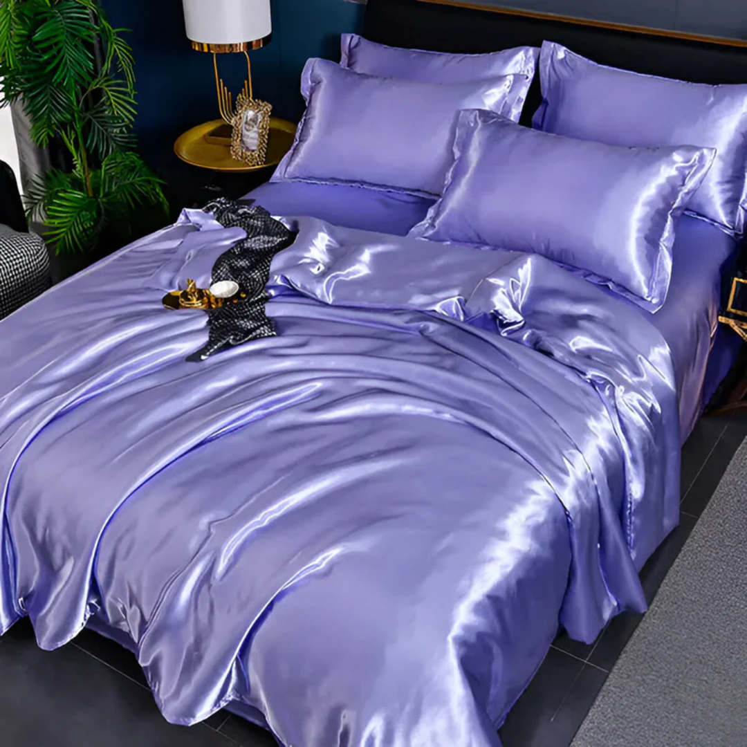 Stornfield | Silk Satin Duvet Cover Bedding Set