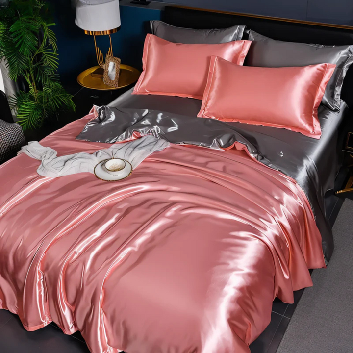Stornfield | Silk Satin Duvet Cover Bedding Set