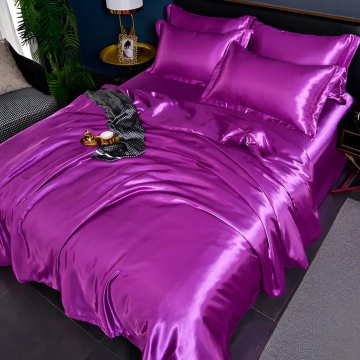 Stornfield | Silk Satin Duvet Cover Bedding Set
