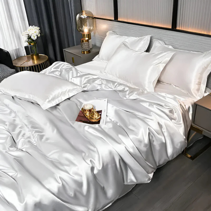 Stornfield | Silk Satin Duvet Cover Bedding Set