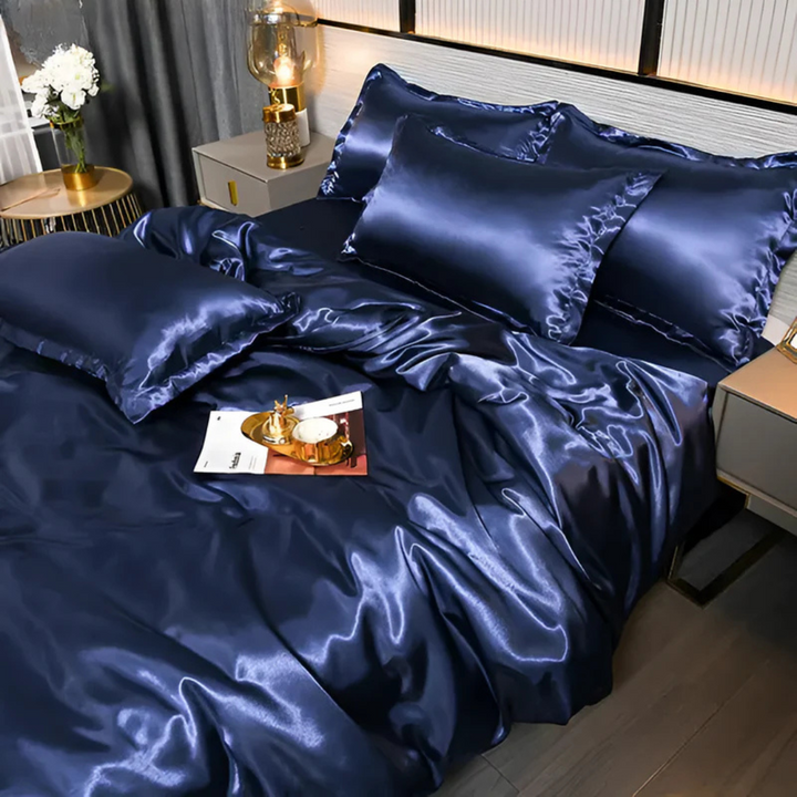 Stornfield | Silk Satin Duvet Cover Bedding Set
