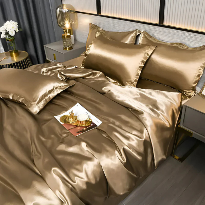 Stornfield | Silk Satin Duvet Cover Bedding Set