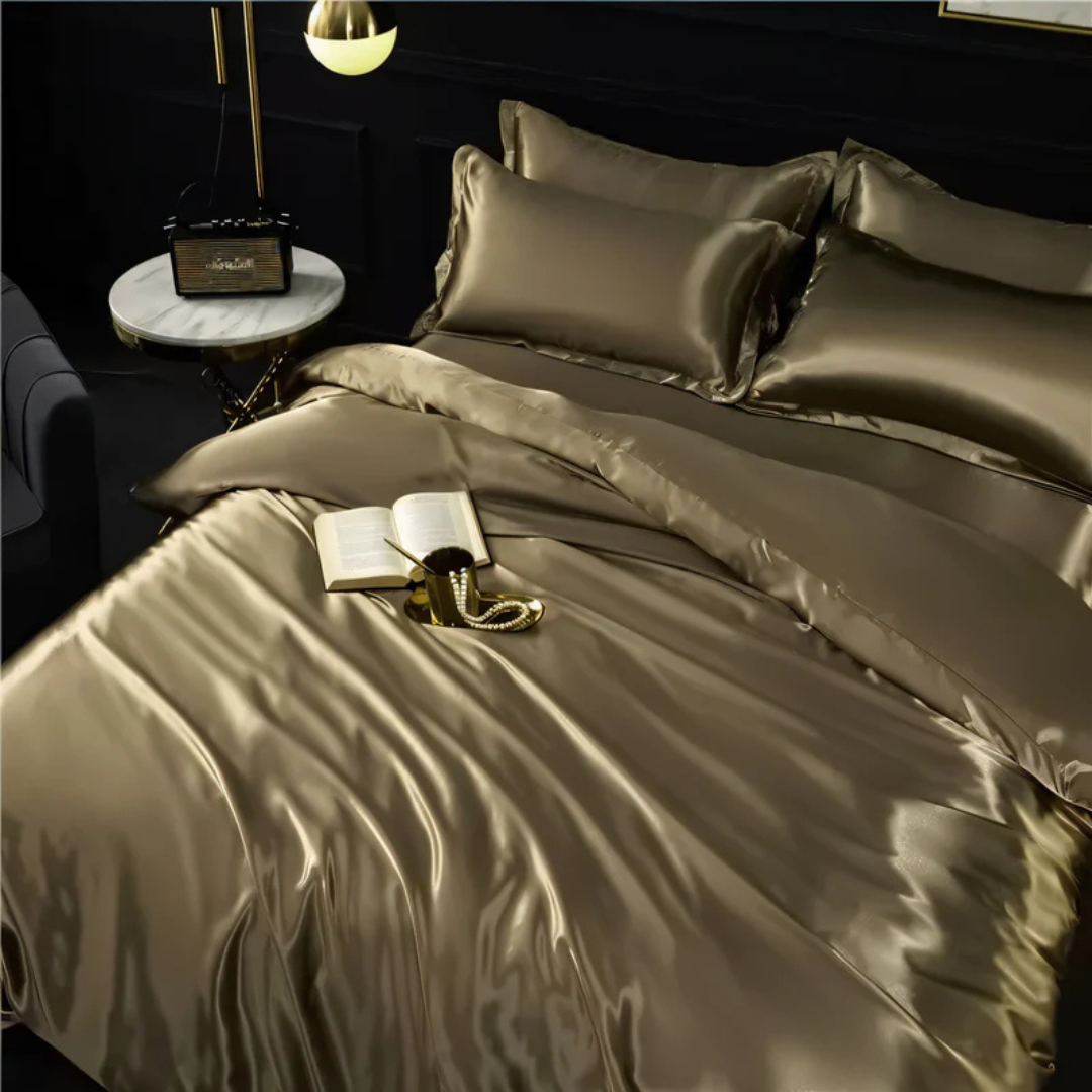 Stornfield | Silk Satin Duvet Cover Bedding Set
